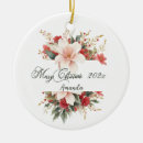 Search for mistletoe ornaments Red and green