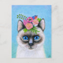 Recherche de oiseau de chat cartes postales Fleurs