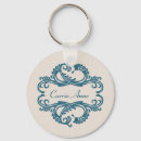 Search for blue damask keychains Chic