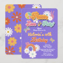 Recherche de flower power anniversaire invitations Super