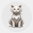 Search for grey and white cat stickers Animals