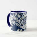 Search for indigo blue mugs Flowers