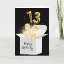 Search for 13th birthday cards Gold