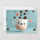 Search for coffee bean postcards Kawaii