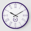 Recherche de bleu foncé horloges Monogramme