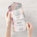 Search for purple and turquoise wedding invitations White