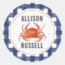 Search for crab wedding stickers Nautical