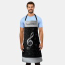 Search for black and silver aprons For him