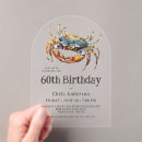 Recherche de crabes invitations Fête d'anniversaire