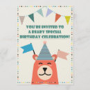 Recherche de beary 1ans anniversaire invitations Ours