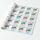 Search for unicorn wrapping paper Watercolor