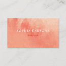 Search for peach business cards Cosmetologist
