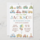 Search for transportation birthday invitations Cars
