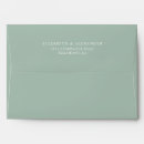 Search for unique wedding envelopes Sage green