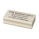 Search for check rubber stamps For deposit only