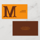 Recherche de lettre initiale cartes visite Minimaliste