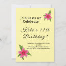 Search for hibiscus birthday invitations Pink