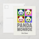 Recherche de panda drôle cartes postales Porter
