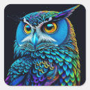 Search for colourful owl stickers Animal