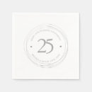 Search for silver napkins White