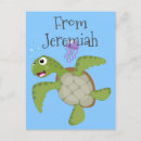 Recherche de tortue de mer verte cartes postales Pour enfants