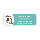 Search for monkey return address labels Illustration