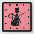 Recherche de black cat horloges Elegant