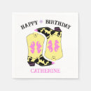 Search for cowboy boots napkins Western