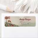 Search for flowering trees return address labels Rustic