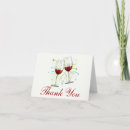 Search for wine glass thank you cards Red