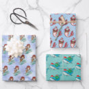 Search for mermaid christmas wrapping paper Watercolor