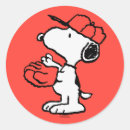 Search for baseball cartoon stickers Charlie brown