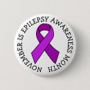 Search for epilepsy awareness buttons Purple