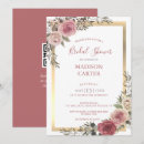 Search for dusty rose bridal shower invitations Floral