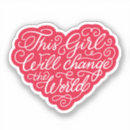 Search for change the world stickers Feminism
