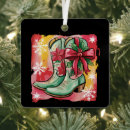 Search for cowgirl boots ornaments Festive