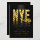 Search for disco new years party invitations Gold
