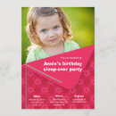 Search for sleep over invitations Pink