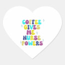 Search for powered by coffee stickers Nurse