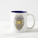 Search for thin gold line mugs Law enforcement