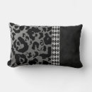 Search for black leopard pillows Black and white