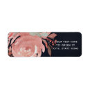 Search for rose bouquet return address labels Watercolor