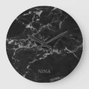 Search for grey marble clocks Black