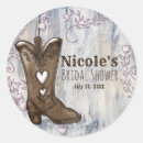 Search for cowgirl bridal shower stickers Western