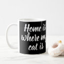 Search for home is where the cat mugs Cats