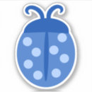 Recherche de coccinelle bleue autocollants Insectes
