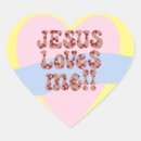 Search for jesus loves me stickers Heart