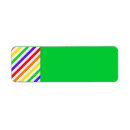 Search for striped background return address labels Colourful