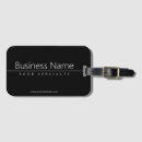 Search for classy luggage tags Black and white