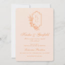 Recherche de rose pêche mariage invitations Minimaliste